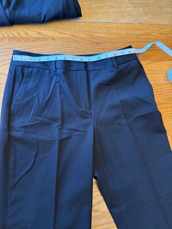 Liz Claiborne Petite Black Pant Suit Size Small 2 Piece Set - Picture 4 of 9